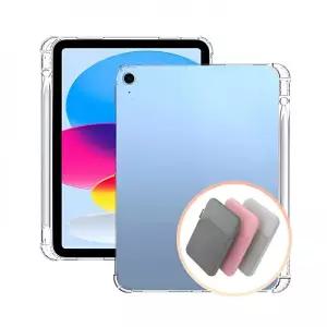 아이패드 프로12.9 5세대 펜슬수납 젤리 케이스+수납포켓 파우치