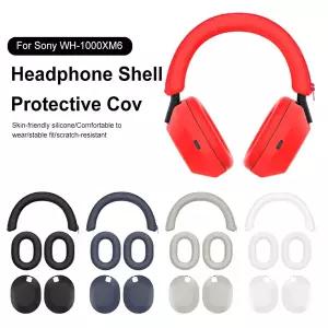 3Pcs 실리콘 헤드폰 커버 낙하 방지 교체 헤드폰 패드 소니호환 WH-1000XM6 헤드셋 용 비 스크래치 이어 쿠