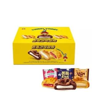 청우 쫀득간식상자 671g(33입) / 쫀득초코칩/ 감자떡쿠키/ 딸기쨈쿠키