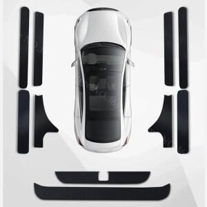 [호환] 기아 EV5 2023-2026 자동차 문턱 가죽 보호 스티커 스크래치 방지 및 충돌 도어 장식 필름