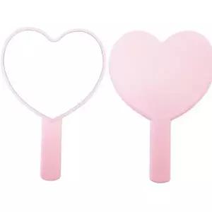 판촉거울 러블리하트손거울 핑크/하트손잡이거울/손거울 ST-393