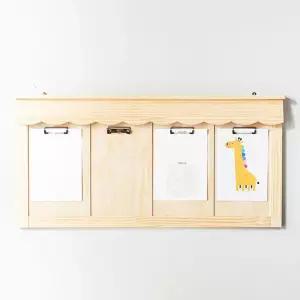 4칸알림판 어린이집 게시판 클립형 유치원 메모보드 환경 다용도 학교 학원 메모판 공지판