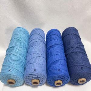 3mm 천연 마크라메 끈 컬러 면로프 실 벽걸이 DIY 핸드메이드  고양이 클라이밍 펫 용품