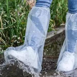 ( )일회용 방수화 레인부츠형 비닐 신발커버(10매입)