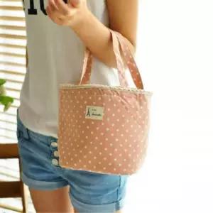 도트무늬 보온 보냉 도시락가방 아이스백 쿨링백