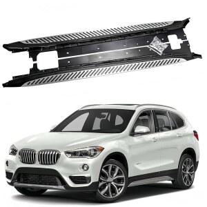 BMW X1 F48 2016-2021 사이드 스텝 레일 너프 바 액세서리 페달 프로텍터 2PCS에 맞는 러닝 보드
