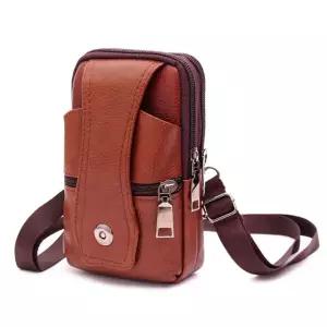 에이치앤비 고급 소가죽 허리가방 미니멀 벨트파우치 가죽힙색