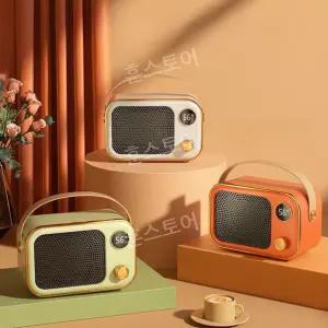 온풍기 탁상용 사무실 블루투스 라디오히터 미니