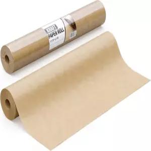 내추럴 크래프트 페이퍼 17.75인치 X 1320인치 110피트 - 브라운 컬러 롤 포장 및 배송용 종이 크라운