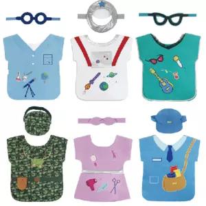 901M 직업놀이 옷 모자 6종 군인 직업체험 연극소품