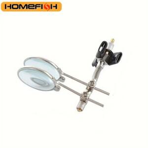 조절 가능한 이중 클립이 있는 5X10X 확대경, 시계 수리, 휴대폰 서비스, 보석 제작, 검사용