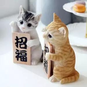 강아지인형 실물 같은 디테일 개업 이사 선물 고양이 인형 소품