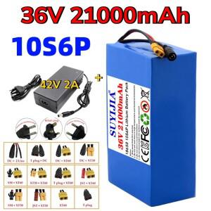 10S6P 36V 21000mAh 전동 스쿠터 리튬 배터리 18650 팩 42v