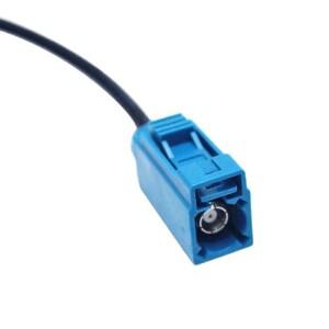 FAKRA-RCA 비디오 케이블 어댑터 1개 - VW BMW 아우디 메르세데스 VAG용 차량 후방 카메라 AV-IN 모니터