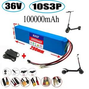 36V 100000mAh 18650 충전식 리튬 배터리 팩 10S3P 전원 수정 자전거 스쿠터 자동차 BMS