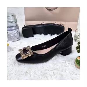 제이시 3cm 소가죽 굽낮은 큐빅 플랫 웨딩 슈즈K446