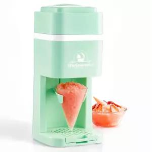 엘리트 고메 스노우 콘 빙수 메이커 ESI2215M 상쾌한 슬러시 마가리타 보바 음료 홀더 및 스 몰드 큐브 앤