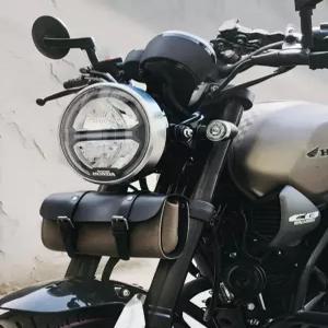 레트로 오토바이 가방 여행 자동차 핸들바 방수 사이드백