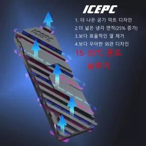 램방열판 ICEPC M2 NGFF NVME 구리 방열판 2280 SSD 코팅 PS5 PC 쿨러 고성능 라디에이터