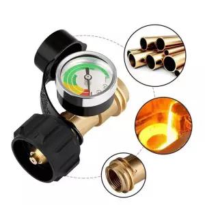 가스계량기 측정기 기 QCC1 1 연결 가스 압력계 RV 캠핑카 실린더 프로판 압력 게이지 바베큐 그릴 히터