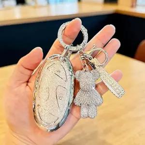 호환 모던 코나 EV 그랜저 GN7 아이오닉 6 2023 2024 5 7 버튼 리모컨 자동차 키 커버 FOB 홀더 용 크리스