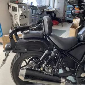 오토바이 등받이 선반 탈부착 레트로 보호 라이저