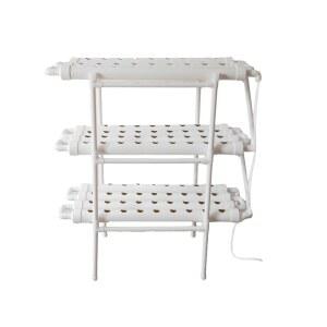 수경재배기 식물재배기 베란다 텃밭 집에서상추키우기 가로형 36공 선반 파이프 무토재배설비