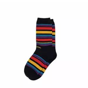 [아웃도어스/언더아머]코닥 멀티 컬러 스트라이프 삭스 BB K5143LSC39 BLK