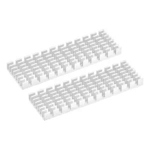 PC용 열 패드 합금 알루미늄 냉각 싱크가 MECCANIXITY 2팩 SSD 방열판 쿨러 70x22x6mm 흰색
