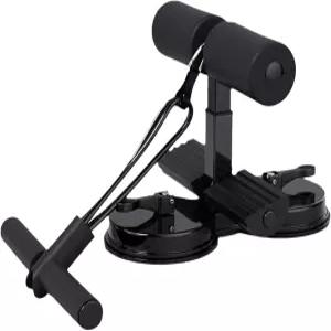 강력한 흡입 컵과 저항 밴드가 있는 Quanmin 조절 가능한 윗몸 일으키기 바 풋 홀더 휴대용 Ab 크런치 코어