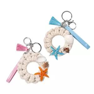 조개껍질 마크라메 열쇠고리 만들기 1인용 뜨개소품 DIY장식 20대여성 집들이선물