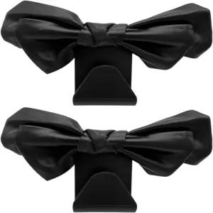 조이헤이 2개 카시트 헤드레스트 후크 지갑 및 가방용 귀여운 보우 후크블랙