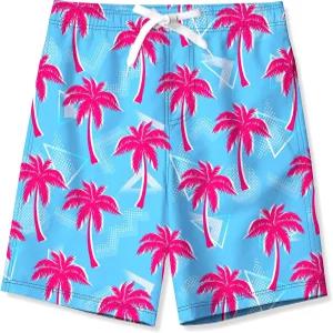 유이데존 보이즈 십대 수영 트렁크 퀵 드라이 방수 서핑 보드 반바지 메쉬 안감이 있는 끈 탄력 허리 5-14T