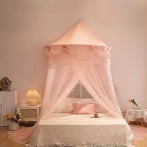 침대 침대커튼 모기장 방 꾸미기 야외 여아