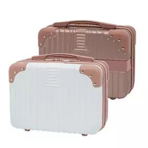 레트로 기내용 투톤 캐리어 14형 미니 가방 레디백 작은 소백 핸드