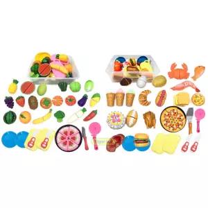과일 야채 음식 자르기놀이 장난감 58pcs 손주선물 키즈카페 유아용 육아방 유치원