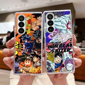 드래곤볼 쿨 손오공 케이스 삼성 호환 갤럭시 ZFold4 Z 7 6 5 4 3 투명 소프트 폰