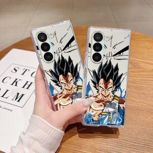삼성 호환 갤럭시 ZFold7 Z 7 6 5 4 3호환용 케이스 하드 폰 커버 드래곤볼 손오공 대 베지터