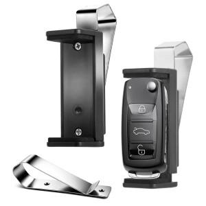 2026 신형 자동차 선바이저 클립 홀더 리모컨 차고 문 제어 키체인 조절 가능 범용 내부 액세서리 안전