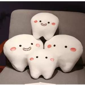 소품 인테리어 인형 1쌍세트 쿠션 양치 귀여운인형 이빨 소파