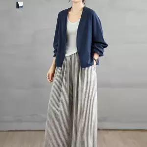 [퀸이즈][퀸이즈] [상하SET]게트 린넨 와이드팬츠 세트