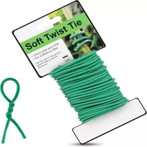 수그리 식물 넥 64피트 소프트 트위스트 정원 토마토 덩굴 야외 등반 채소 및 사무실 홈 정리용 와이어