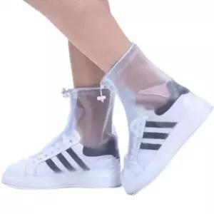 투명 비닐 장화 레인슈즈 신발방수커버 (숏)M12313