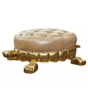 거북이의자 조각 장식 의자 유럽 가죽 신발 집 새 교체용 모형 거북이