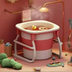 간이 접이식 휴대용 원형 사우나 욕조 이동식욕조 이동식