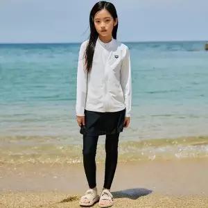 매장정품 ARENA 아레나 여아동 비치세트 이지에즈 집업 래쉬가드 3PCS 세트 (A5BG1GS82BLK) 1399725