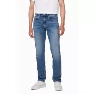 캘빈클라인 진 남성 어센틱 스트레이트핏 미드블루 기모 청바지 J326416 344079