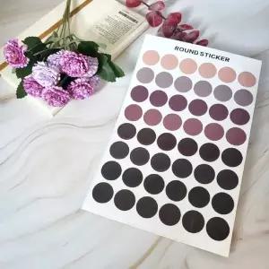 [하프클럽/알티피아]원형 컬러 다용도 다이어리 데코 스티커 라운드