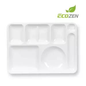 (힘찬)에코젠 80 식판 병원 식당 단체 급식 식기밥 그릇 스텐레스 주방 학교 배식 유치원