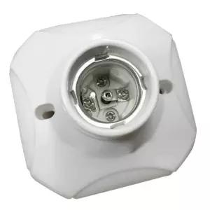 열 전구 램프 소켓 거치대 도자기 스트레이트 글레이즈 세라믹 핫 E27